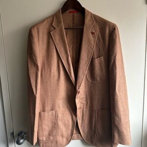 ULTRA RARE ISAIA Camel Cashmere Blend Blazer EU52
